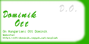 dominik ott business card